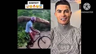 Ronaldo react on respect video 😱💯😱#shorts #ronaldo