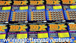 100X Bonus The Cash $20 NY Lottery Scratch Offs (Set of 10) Part 1