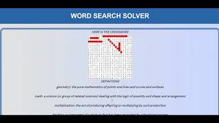 Word Search Solver 2019 Congressional App Challenge IL08 2nd Place