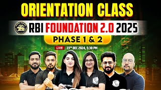 Orientation Class 📢 RBI Grade B Foundation 2.0 Batch 2025 | RBI Grade B Phase 1\u00262 | Banking Wallah