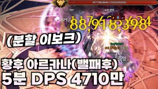 분보크 조금 쳐보고 놀라서 올림 (황후 아르카나 5분 DPS 4710만) [로스트아크]