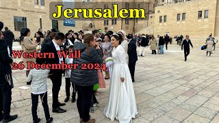 Jerusalem. Western Wall Ambience 26 December 2024.