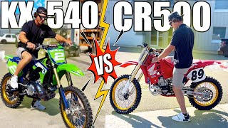 INSANE PROJECT KX500 VS. CR500 FIRST START!