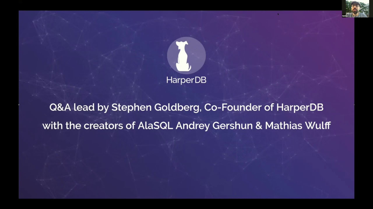 Harperdb S Alasql Showcase Youtube Harperdb S Alasql Showcase Youtube