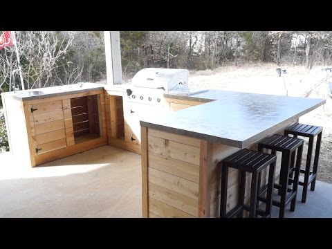 DIY Modern Outdoor Kitchen and Bar | Modern Builds | EP. 21 DIY Modern Outdoor Kitchen and Bar | Modern Builds | EP. 21