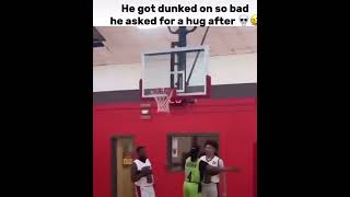 Bro really asked for a hug #nba #funny #dunk #sad #basketball #pov #fail #jokes #shorts