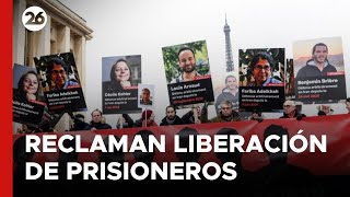 MEDIO ORIENTE | Manifestantes exigen liberación de ciudadanos franceses encarcelados en Irán