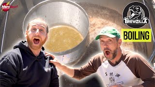 THREE PRO BREWERS BOILING on the BREWZILLA | MoreBeer!