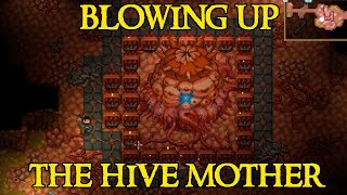 Blowing Up the Hive Mother - Desert of Beginnings Update - Hard Mode - Core Keeper