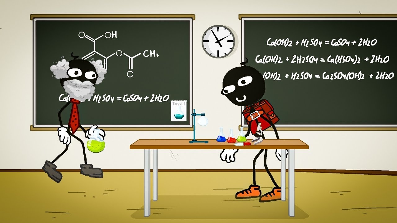Stick Man School Science Test Pass Game Youtube