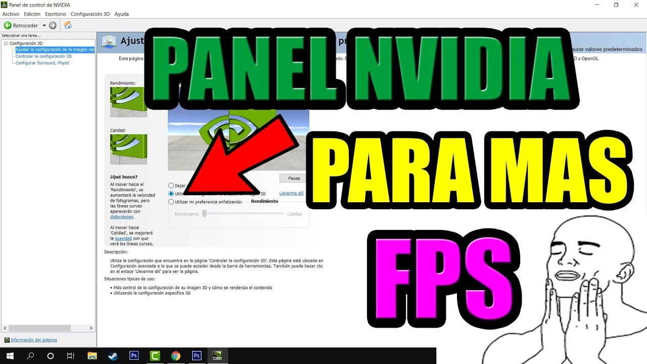 Como Configurar El Panel De Control Nvidia Para MAS FPS EXPLICADO - YouTube