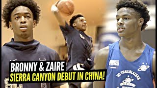1st Look at Bronny James & Zaire Wade On SIERRA CANYON In China!! Bronny JUMPING Even HIGHER!