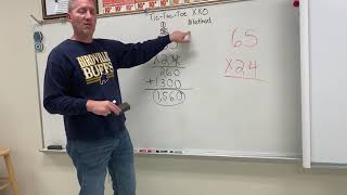 Standard method or Tic tac toe method of Multiplication