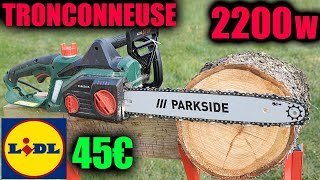 LIDL tronçonneuse électrique 2200w PARKSIDE PKS 2200 A1 type OREGON CS1400  Einhell GH-EC 2040 1835