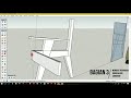 Membuat kursi dengan mal di SketchUp