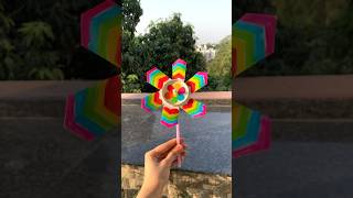 Easy and simple little windmill | spring activity for kids at home #schoolproject #school #ideas