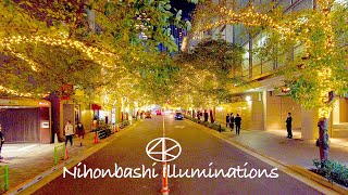 4K 東京 日本橋イルミネーション2021 Japan,Tokyo Nihonbashi Illuminations Christmas Lights