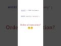 execution order of SQL query #sql #mysql #database #computerscience #data #tricks #tricks