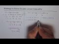 Strategy to Solve Double Linear Inequality