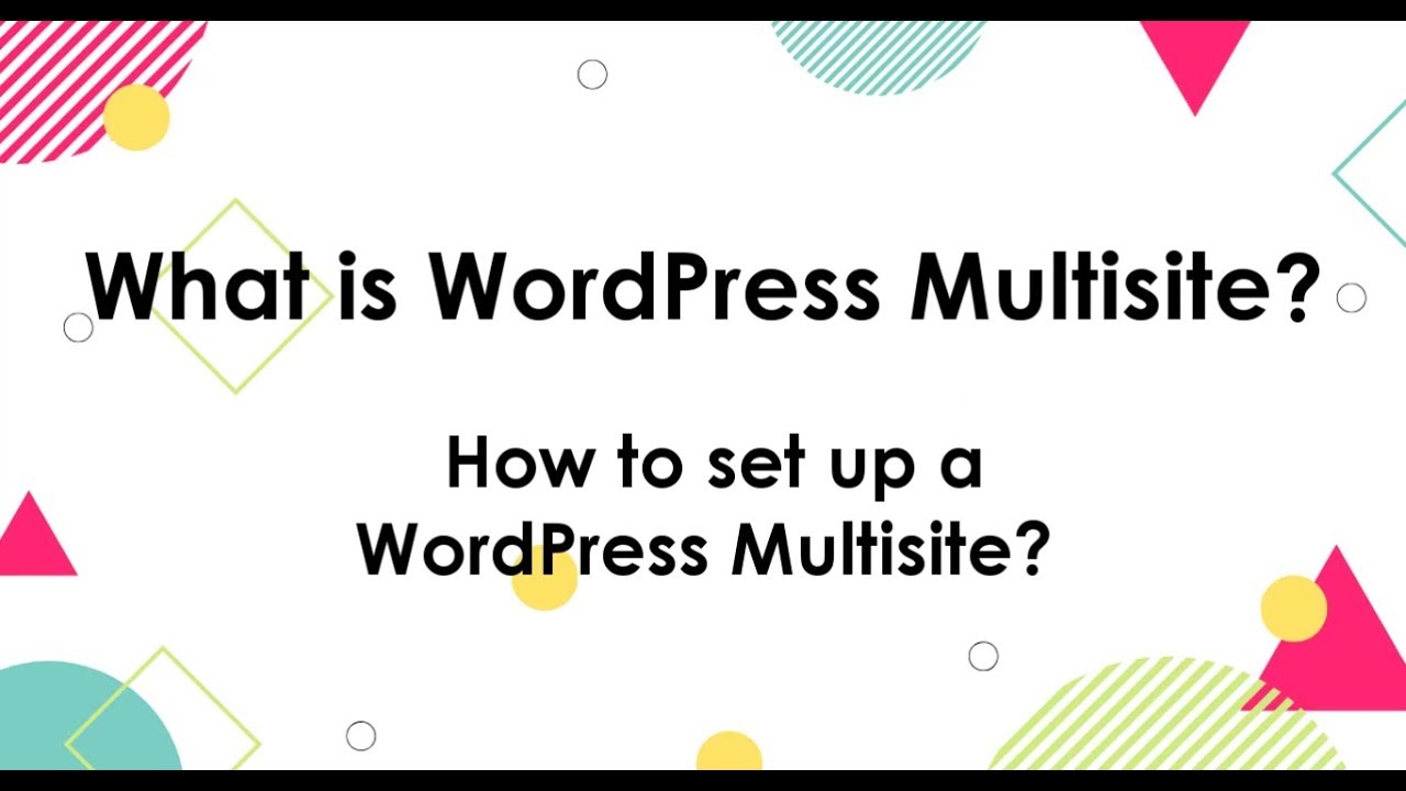 What Is Wordpress Multisite How To Set Up A Wordpress Multisite Youtube What Is Wordpress Multisite How To Set Up A Wordpress Multisite Youtube