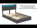 How to assemble a Led Bed Frame with Storage Drawers