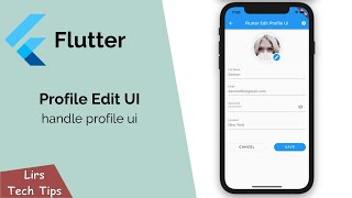 Flutter: Profile Edit UI