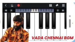 Vada Chennai Bgm | Easy  Piano Notes | King of Sea Bgm  |  Dhanush