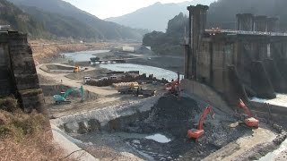 荒瀬ダム撤去・瀬戸石ダム放流後の球磨川2015Kumagawa river and Arase dam now Against dam construction