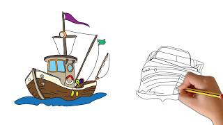 Drawing Boats | How to draw a boat