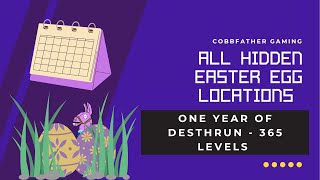 All Hidden Easter Egg Locations One Year of Deathrun 365 Levels Pouch007 7623-9801-0019 Fortnite