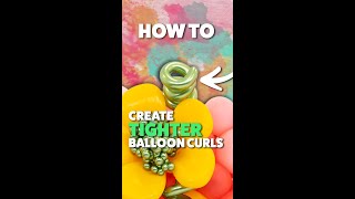 How to Create Curly Balloon Spirals! ➿