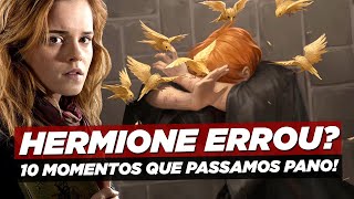 10 MOMENTOS QUE HERMIONE GRANGER ERROU EM HARRY POTTER!