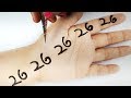 New mehndi Trick - Stylish Eid Special Henna Design - 26 नंबर से लगाएं मेहँदी - Easy Diwali Mehndi