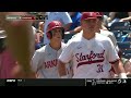 arkansas vs 2 stanford college world series opening round 2022 college baseball highlights