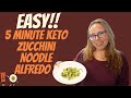 Keto Zucchini Alredo Recipe