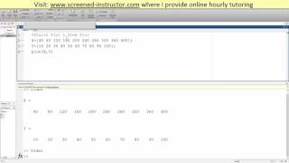 MATLAB Stairs Plot & Stem Plot