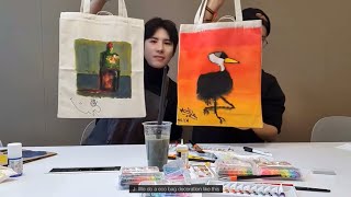 Jun \u0026 Sehyoon bag decoration 👜🖍 • A.C.E vlive 2020.04.17 [eng sub] 에이스