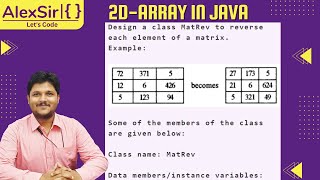 How to do double dimensional array questions | Class 12 | Java