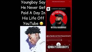 NBA Young Boy says why his videos got deleted /Record label never paid him