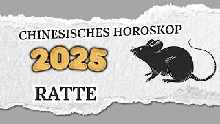 RATTE CHINESISCHES HOROSKOP FÜR 2025