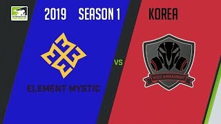 Element Mystic vs WGS Armament (Part 1) | OWC 2019 Season 1: Korea