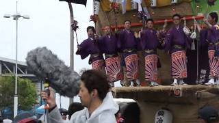 青柏祭（でか山）2014　鍛冶町食祭市場前出発