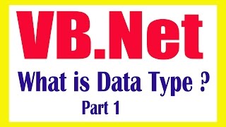 03 VB Net What is Datatypes in VB Net AVI
