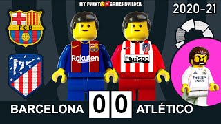 Barcelona vs Atletico Madrid 0-0 • LaLiga 2021 in Lego • Resumen & Highlights Lego Football Film