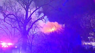 KCFD crews battle house fire near 46th St. and Kenwood Ave