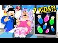 PREGNANT WITH 7 KIDS - A Roblox Movie