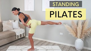 30 MIN STANDING PILATES || Full Body Workout (No Equipment)
