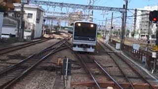 スイッチバック構造の小田急江ノ島線藤沢駅を発着する上下線の3000形