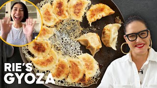 I'm Making Rie McClenny's GYOZA DUMPLING Recipe! | Japanese Potstickers | Marion