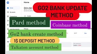 How to create go2 bank.go2 bank create method.Go2 bank create method.